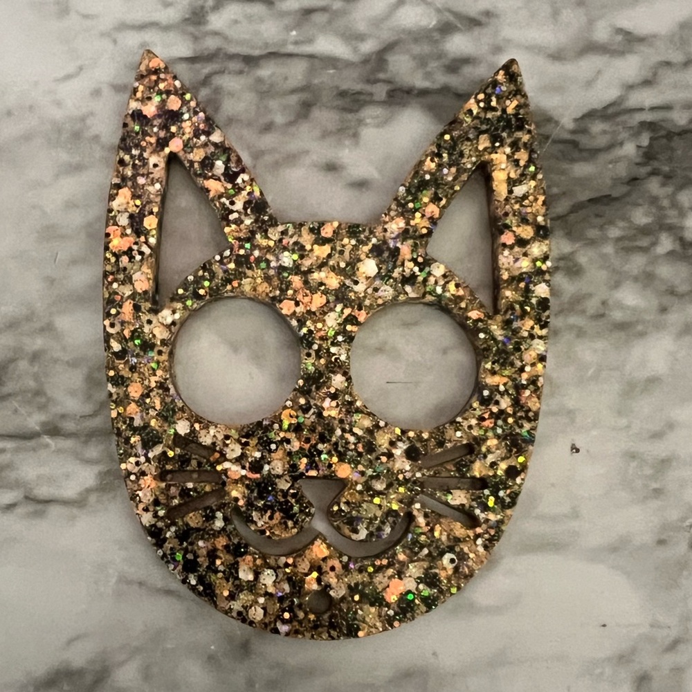 Cat keychain self defense (Calico) - NEW